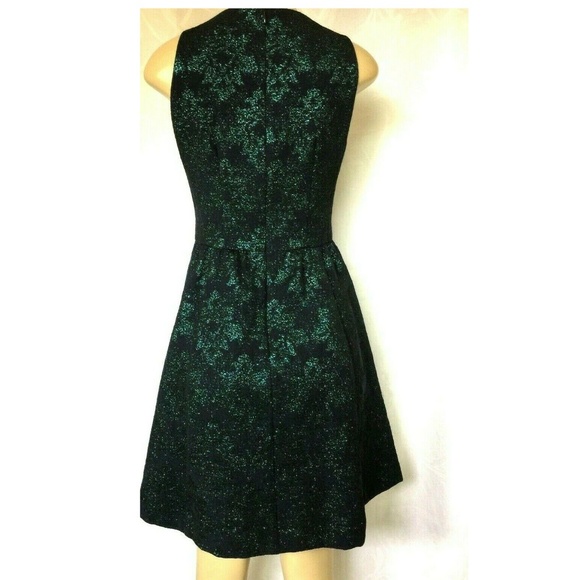 Nanette Lepore Dress Jacquard Dress Teal Green Blu - Picture 4 of 8